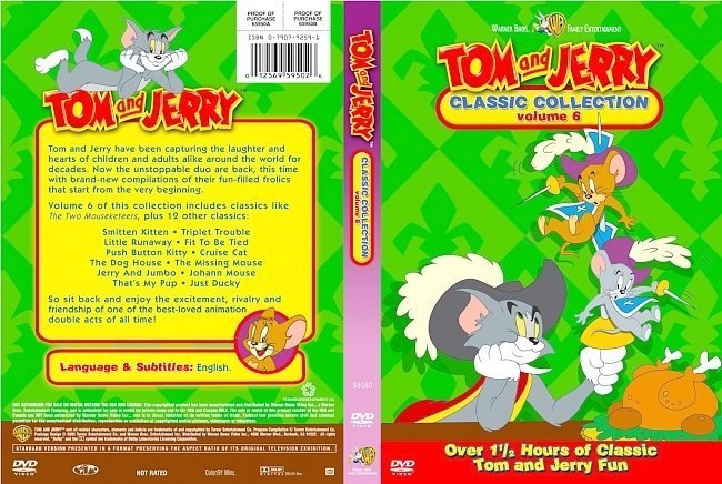 dvd cover Tom And Jerry Classic Collection Volume 06
