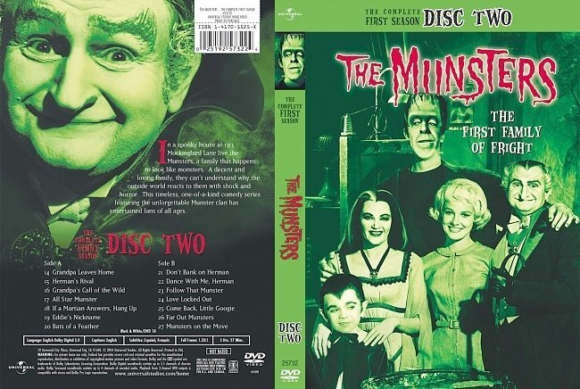 dvd cover The Munsters Season 1 Disc 2