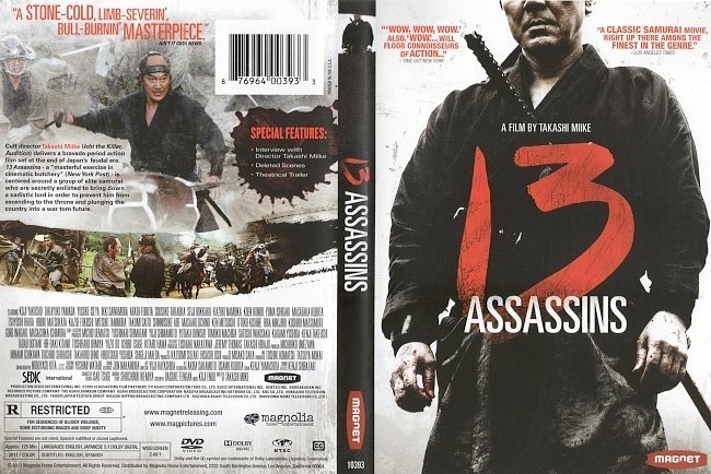 dvd cover 13 Assassins (2010) R1