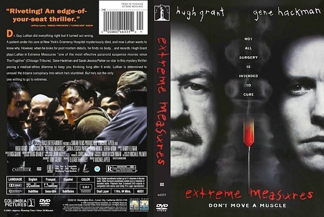 dvd cover Extreme Measures