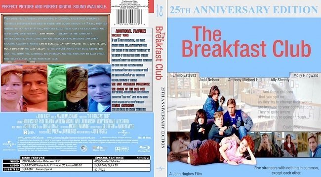 dvd cover The Breakfast Club