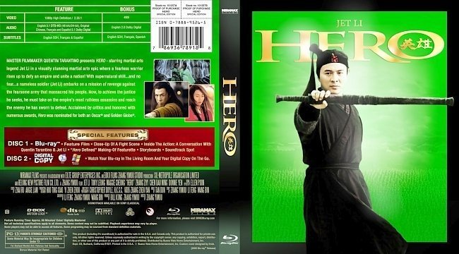 dvd cover Hero Blu ray V2