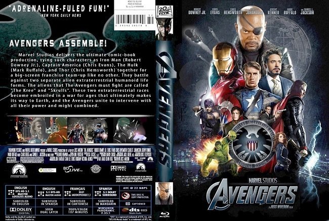 dvd cover The Avengers