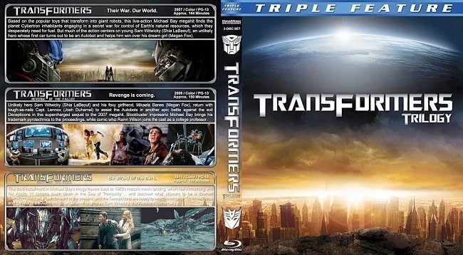 dvd cover Transformers Trilogy v3 BR