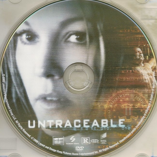 dvd cover Untraceable (2008) R1