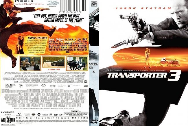 dvd cover Transporter 3