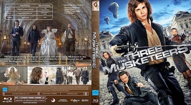 dvd cover The Three Musketeers