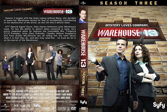 dvd cover Warehouse 13 Season 3