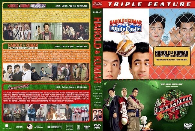 dvd cover Harold & Kumar Triple Feature