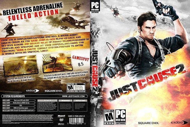 dvd cover Just Cause 2