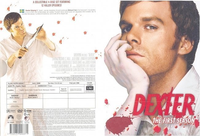 dvd cover Dexter: Season 1-2-3-4-5-6 Front s