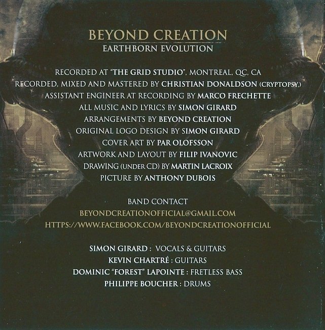 dvd cover Beyond Creation - Earthborn Evolution (Russia)