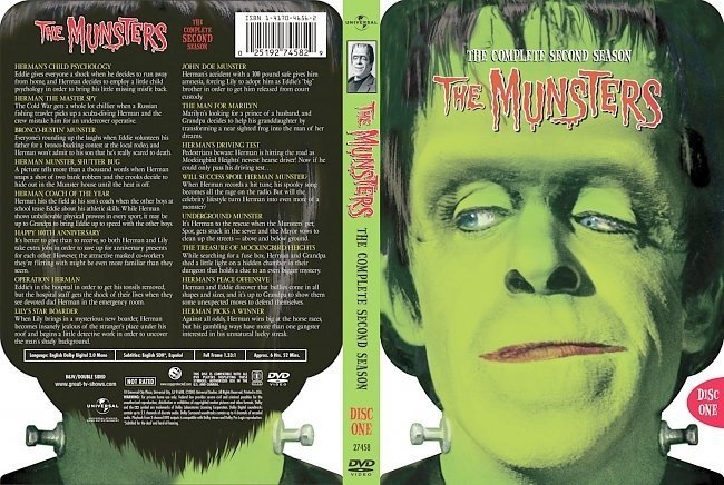 dvd cover The Munsters Season 2 Disc 1