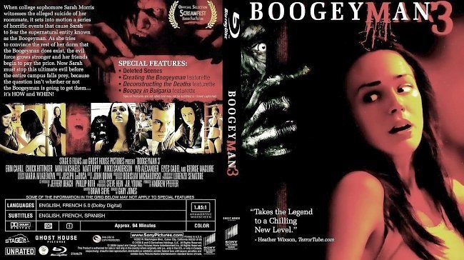 dvd cover Boogeyman 3