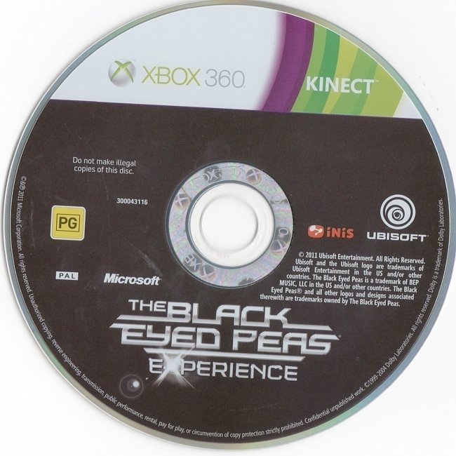 dvd cover Kinect The Black Eyed Peas Experience (2011) PAL