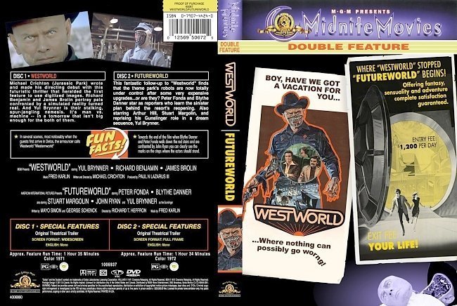 dvd cover Westworld Futureworld