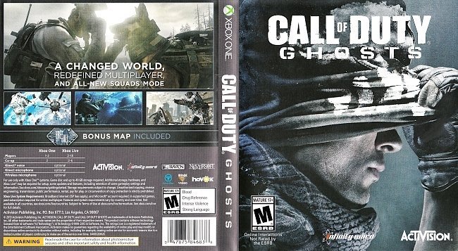 dvd cover Call of Duty: Ghosts NTSC