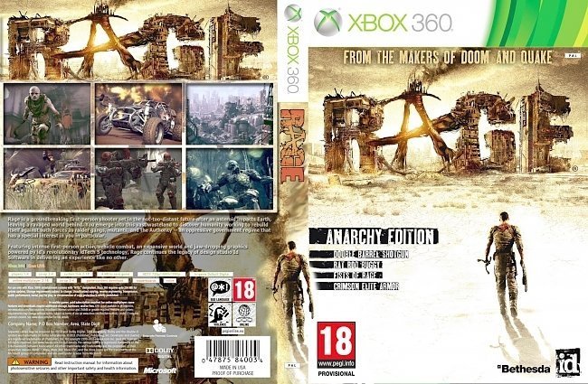 dvd cover Rage (2011) PAL CUSTOM