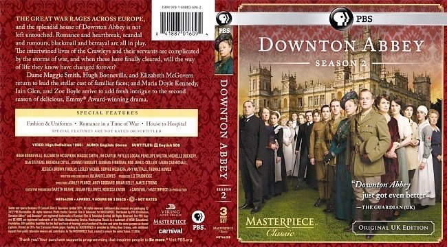 dvd cover Downton Abbey Season 2
