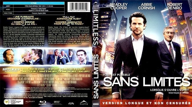 dvd cover Sans Limites Limitless