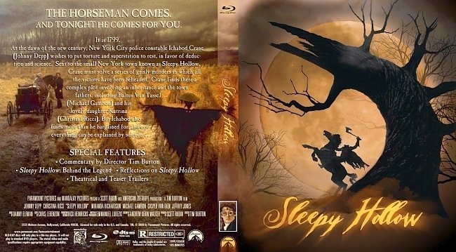 dvd cover Sleepy Hollow