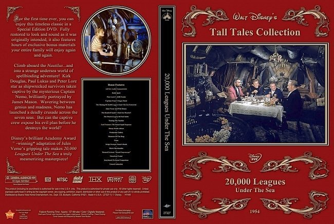 dvd cover 20,000 Leagues Under The Sea