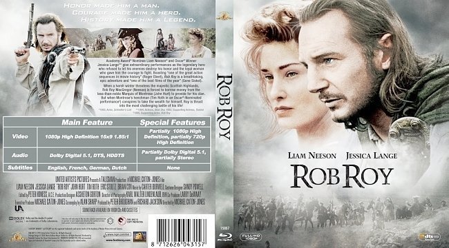 dvd cover Rob Roy