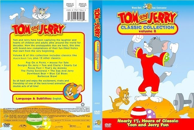dvd cover Tom And Jerry Classic Collection Volume 08
