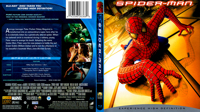 dvd cover Spider Man