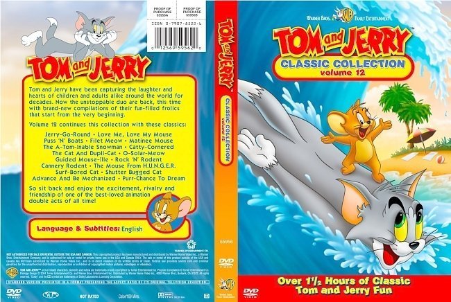 dvd cover Tom And Jerry Classic Collection Volume 12