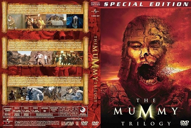 dvd cover The Mummy Trilogy version 2