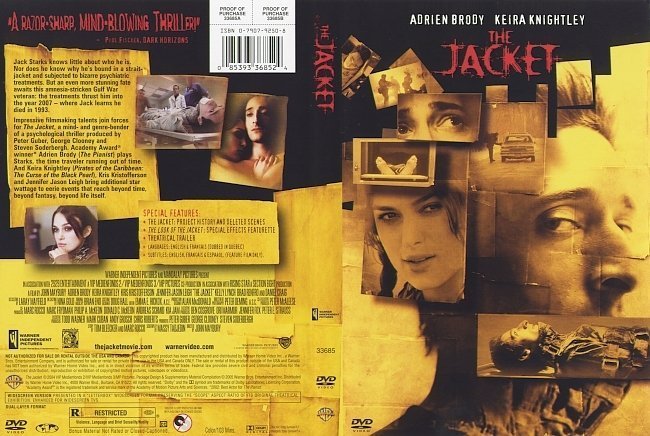 dvd cover The Jacket (2005) R1