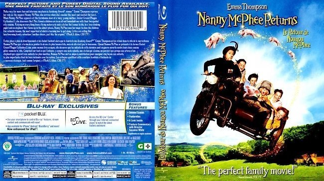 dvd cover Nanny McPhee Returns English French Bluray