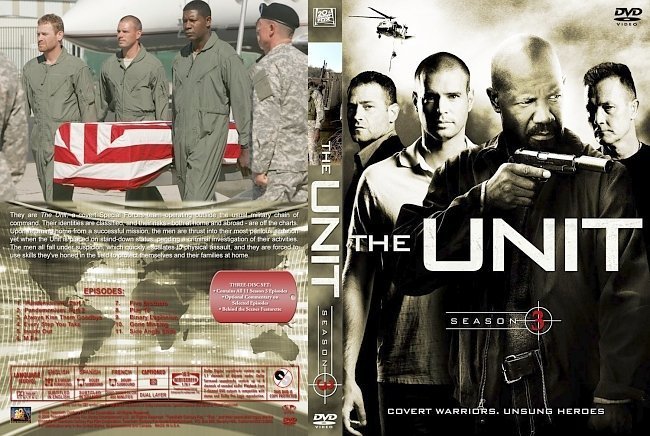 dvd cover The Unit Season 3