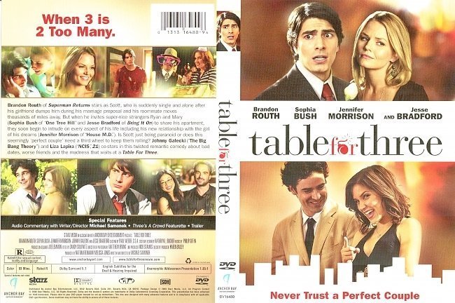 dvd cover Table For Three (2009) WS R1
