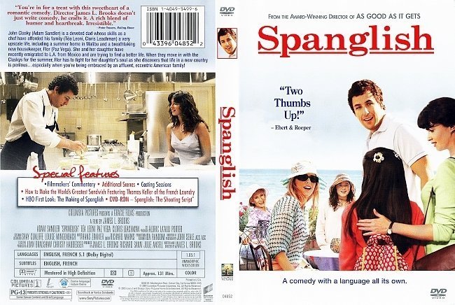 dvd cover Spanglish (2004) R1