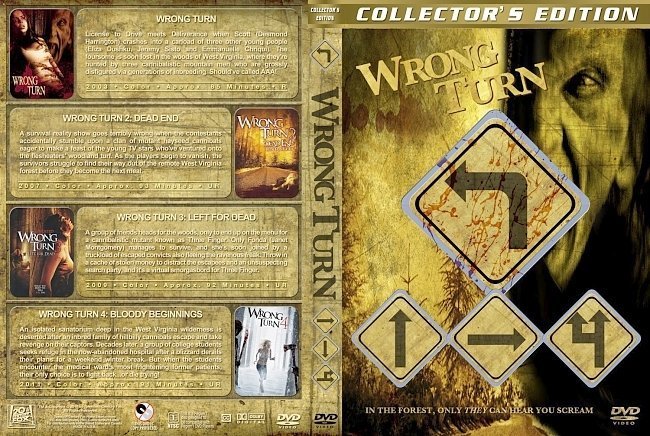 dvd cover Wrong Turn Quadrilogy