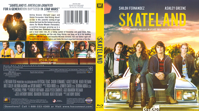 dvd cover Skateland