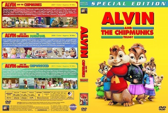 dvd cover Alvin and the Chipmunks Trilogy