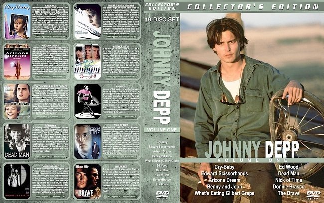 dvd cover Johnny Depp Collection Volume 1