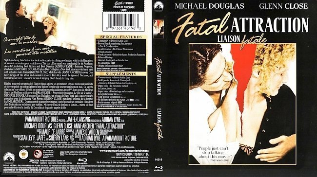 dvd cover Fatal Attraction Liaison Fatale