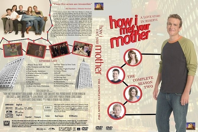 dvd cover How I Met Your Mother Season 2