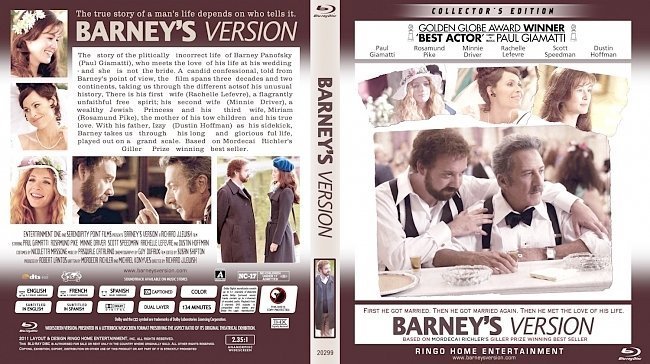 dvd cover Barney's Version