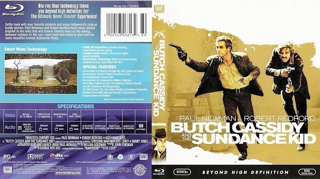 dvd cover Butch Cassidy And The Sundance Kid Bluray f