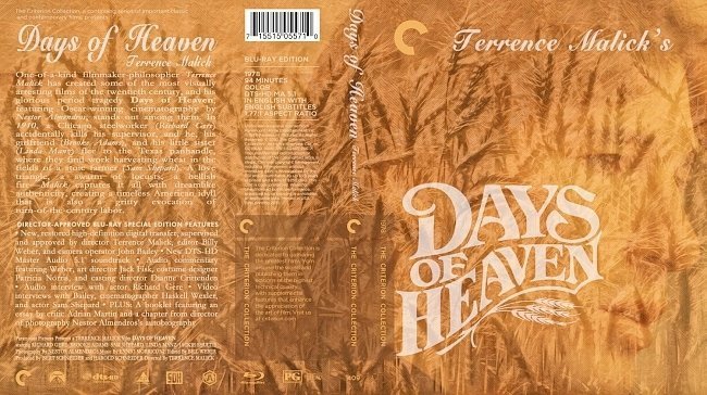 dvd cover Days Of Heaven
