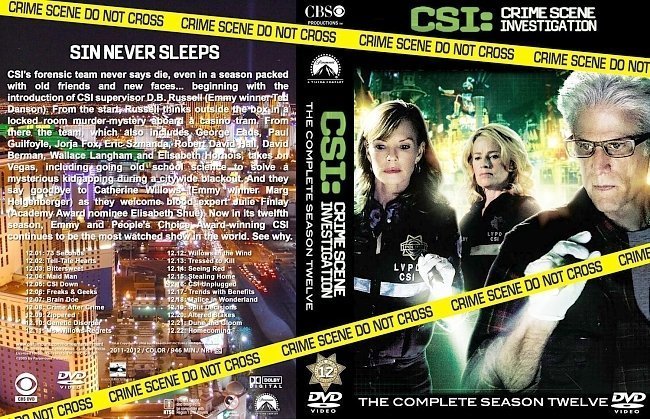 dvd cover CSI Season 12, version 3