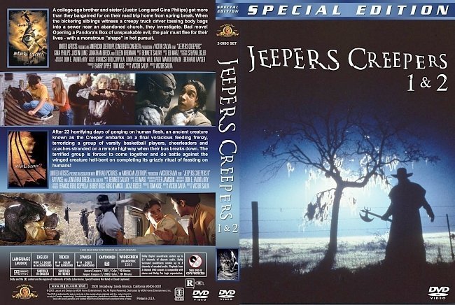 dvd cover Jeepers Creepers Double Feature
