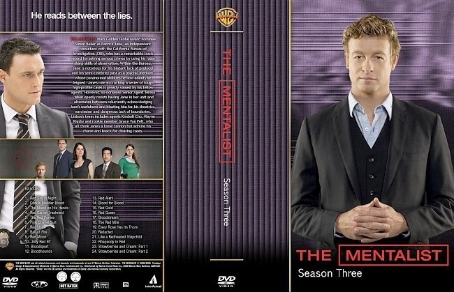 dvd cover The Mentalist Season 3