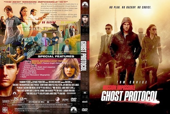 dvd cover Mission Impossible Ghost Protocol