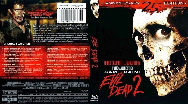 dvd cover The Evil Dead 2